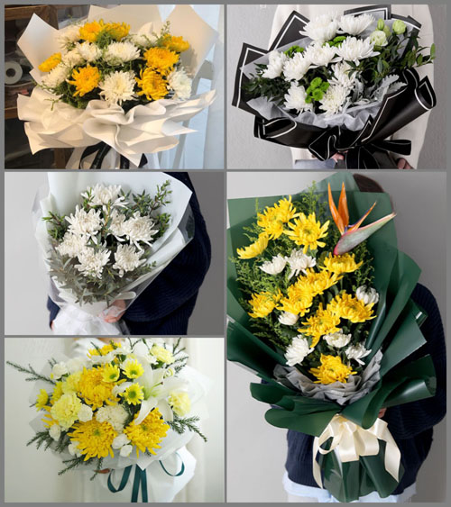 山东青岛平度市旧店镇李家庄村白事花束代送
